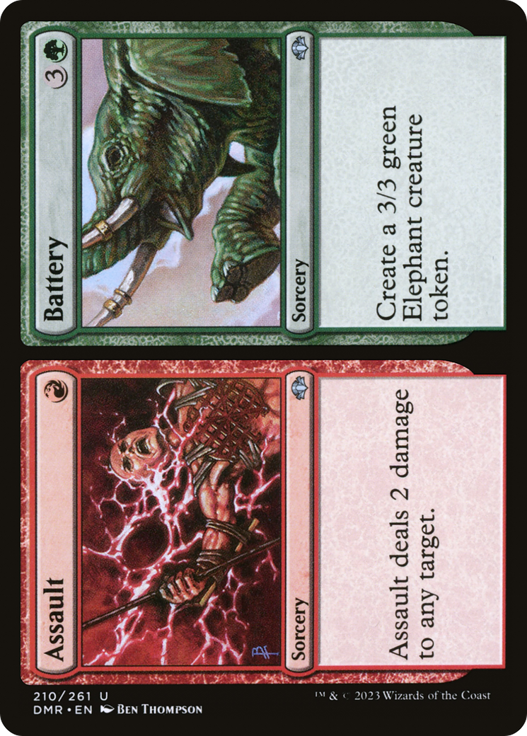 Assault // Battery [Dominaria Remastered] Foil