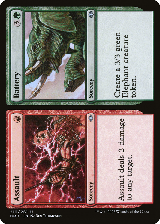 Assault // Battery [Dominaria Remastered] Foil