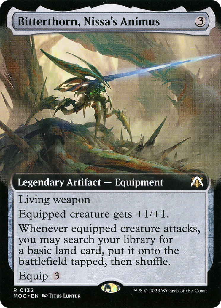 Bitterthorn, Nissa's Animus (Extended Art) (132) - March of the Machine Commander