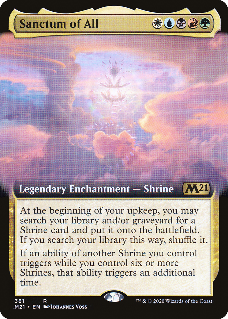 Sanctum of All (Extended Art) (381) Foil - Core Set 2021