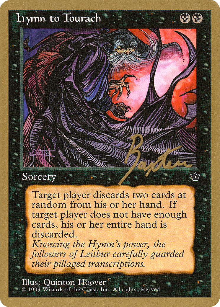 Hymn to Tourach (Cloak) - 1996 George Baxter (FEM) - Pro Tour Collector Set