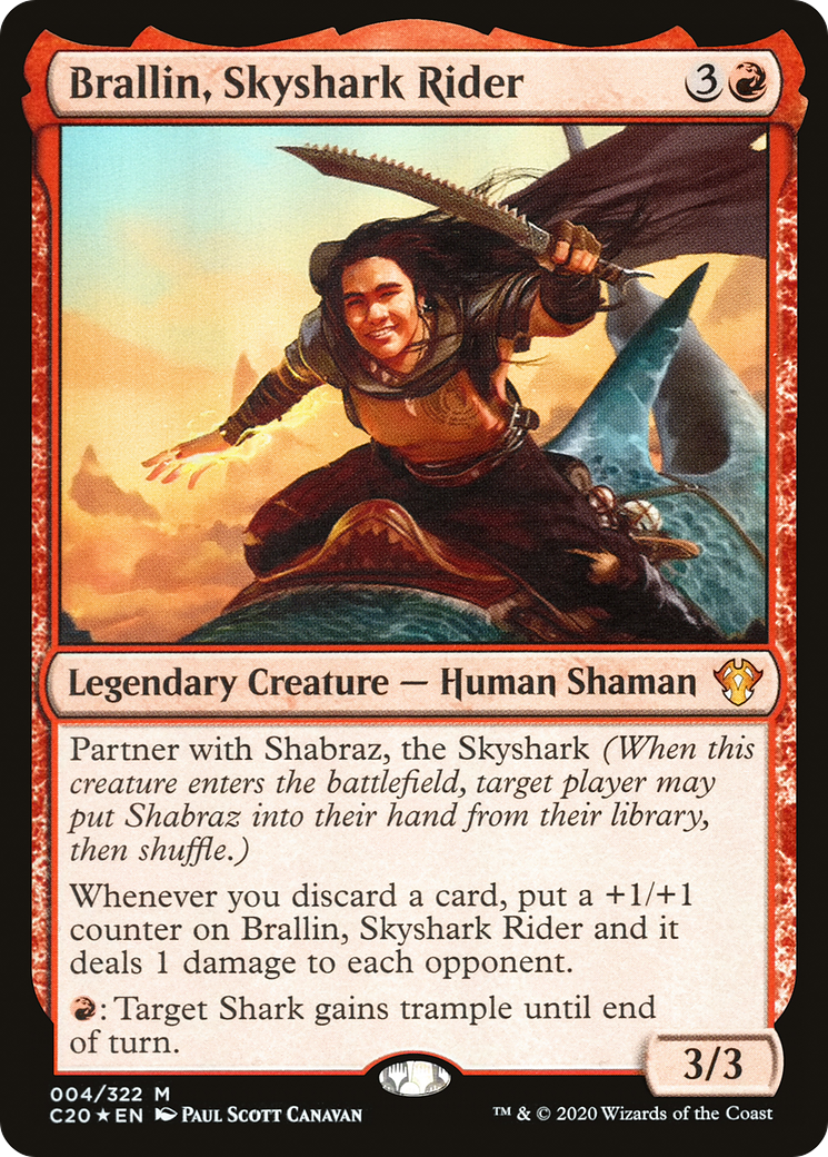 Brallin, Skyshark Rider (004) - Commander 2020