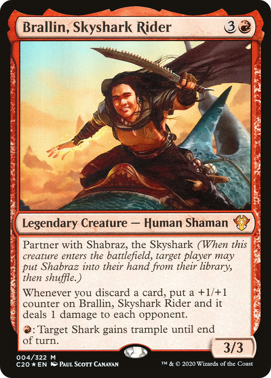Brallin, Skyshark Rider (004) - Commander 2020