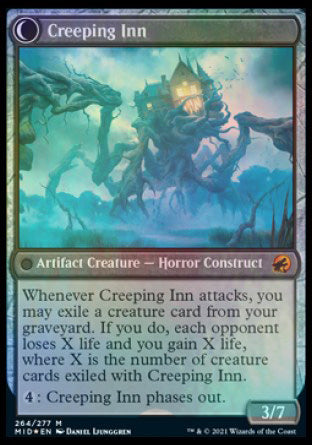 Hostile Hostel // Creeping Inn (264s) Foil - Innistrad: Midnight Hunt Promos