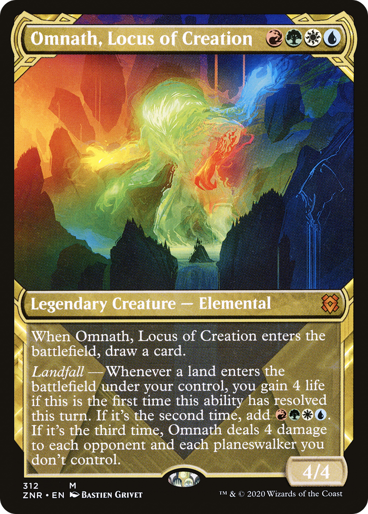 Omnath, Locus of Creation (Showcase) (312) Foil - Zendikar Rising