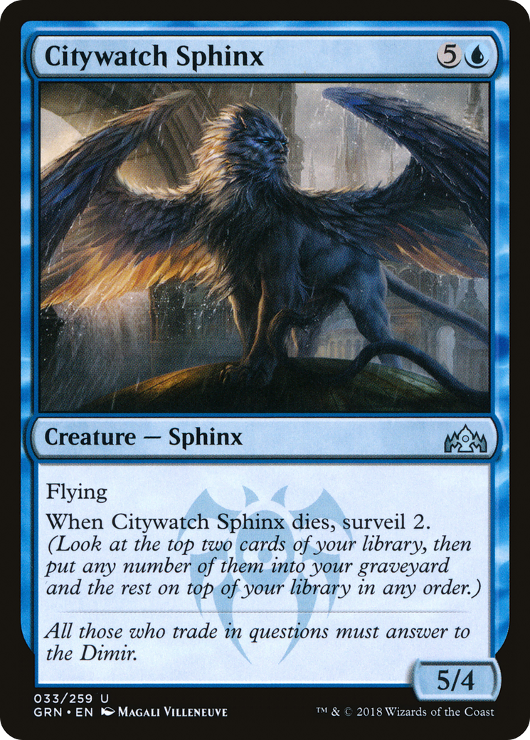 Citywatch Sphinx (033) Foil - Guilds of Ravnica