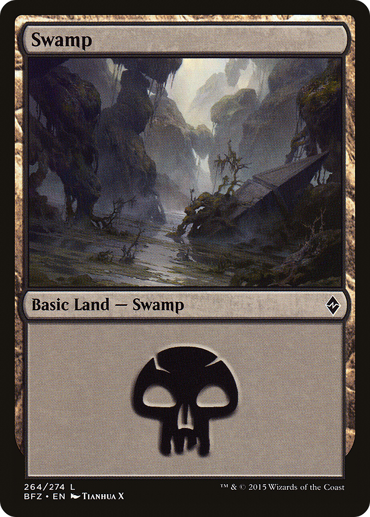 Swamp (264) - Battle for Zendikar