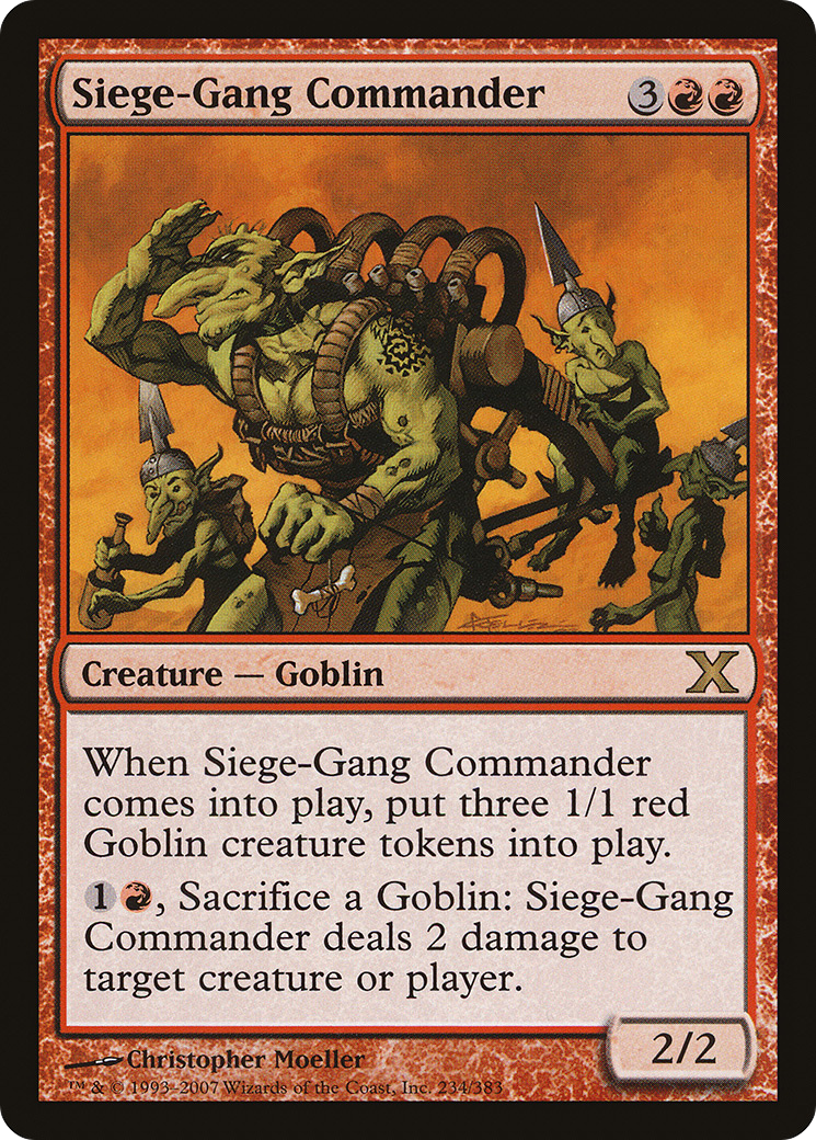 Siege-Gang Commander (234) - Tenth Edition