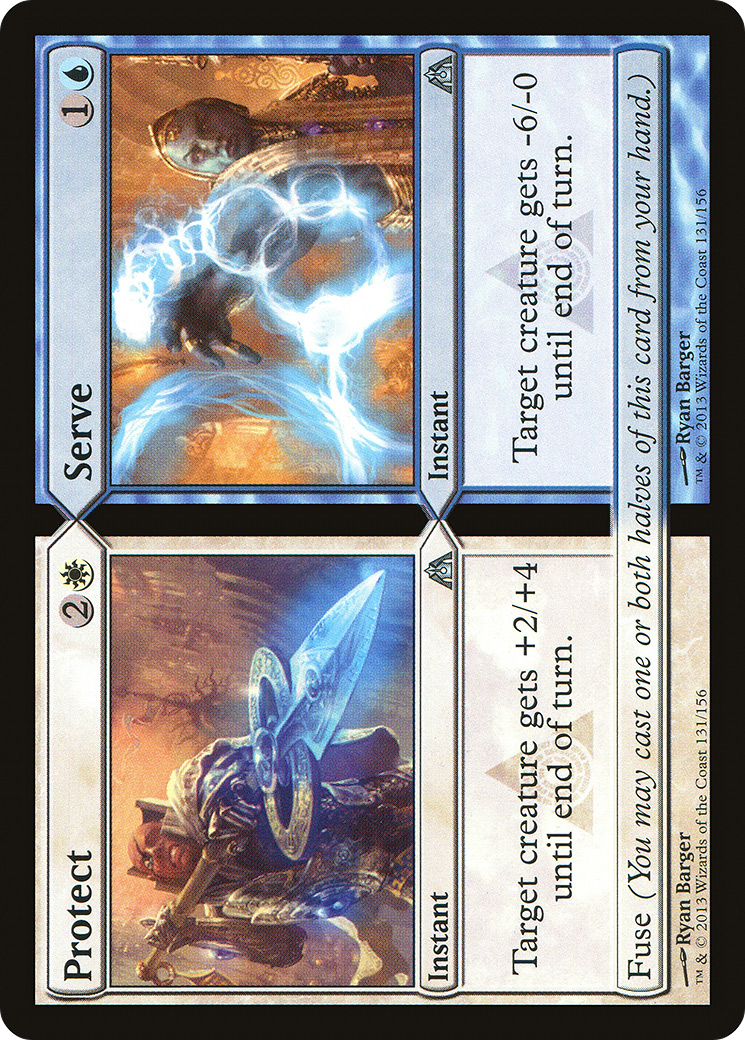 Protect // Serve (131) Foil - Dragon's Maze