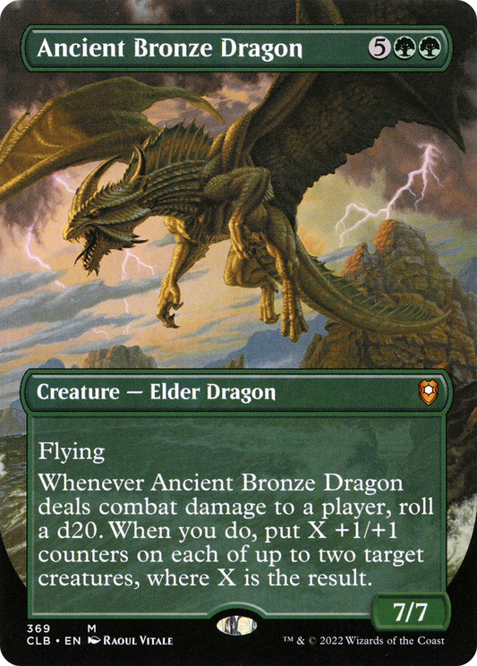Ancient Bronze Dragon (Borderless) (369) - Commander Legends: Battle for Baldur's Gate