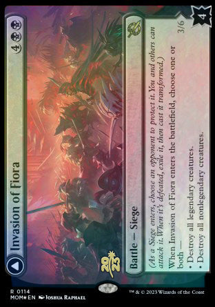 Invasion of Fiora // Marchesa, Resolute Monarch [March of the Machine Prerelease Promos] | Silver Goblin