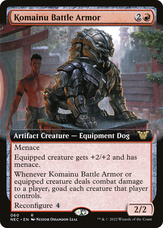 Komainu Battle Armor (Extended Art) (060) - Neon Dynasty Commander