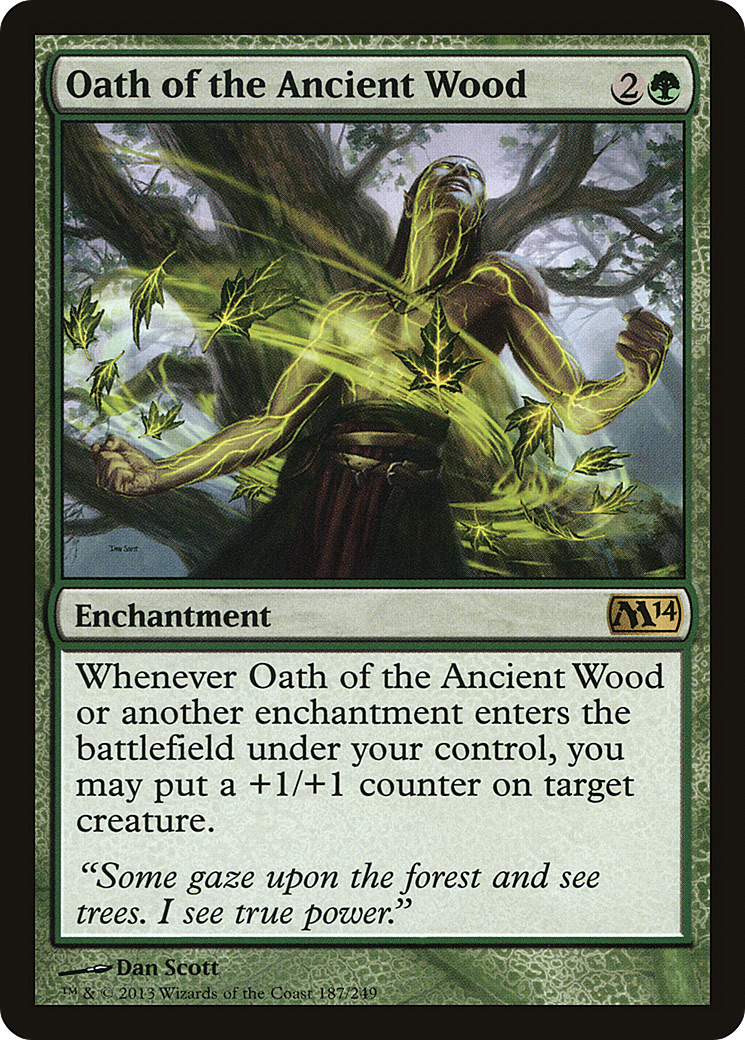 Oath of the Ancient Wood (187) Foil - Magic 2014