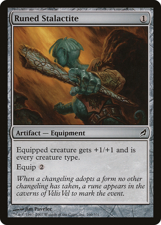 Runed Stalactite [Lorwyn] Foil