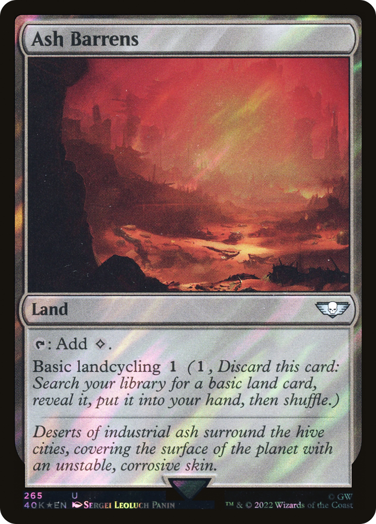 Ash Barrens (265) Surge Foil - Warhammer 40,000 Commander