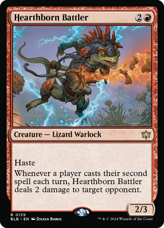 Hearthborn Battler (Promo Pack) [Bloomburrow Promos]