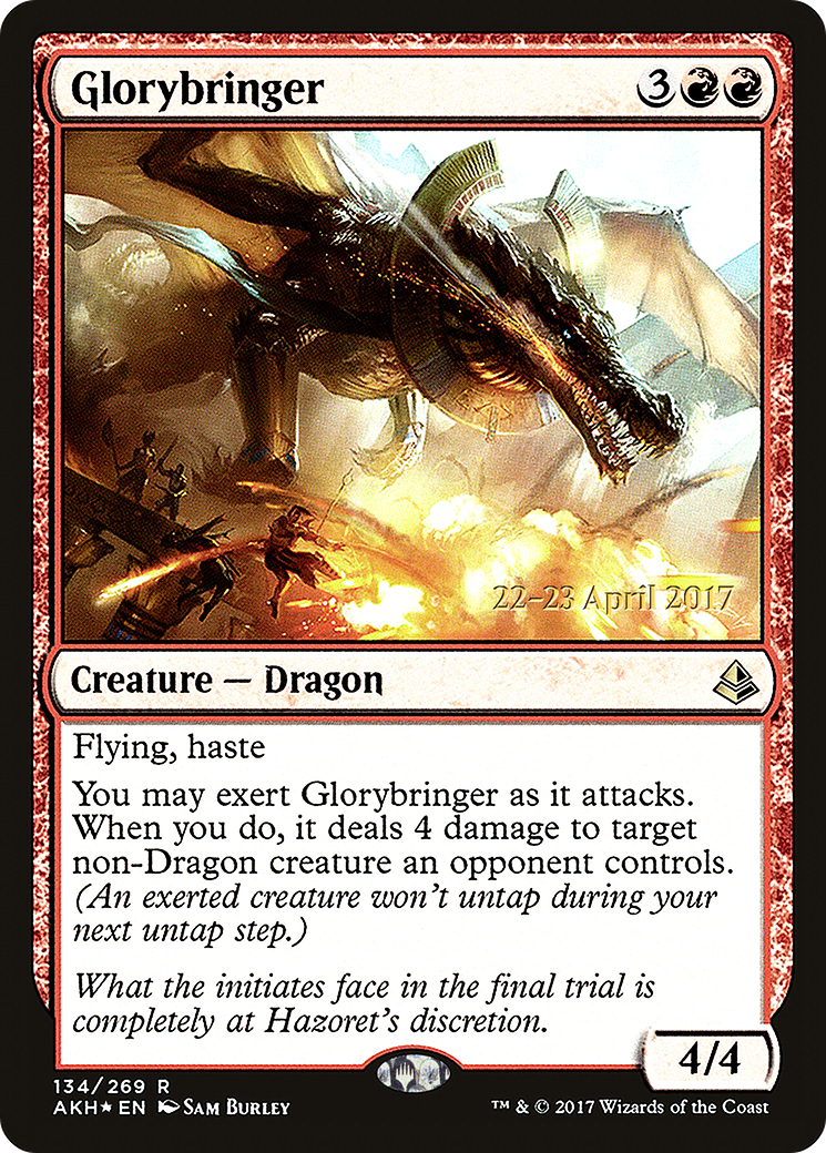 Glorybringer (134s) Foil - Amonkhet Promos