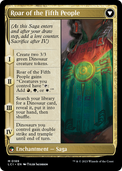 Huatli, Poet of Unity // Roar of the Fifth People [The Lost Caverns of Ixalan] Foil
