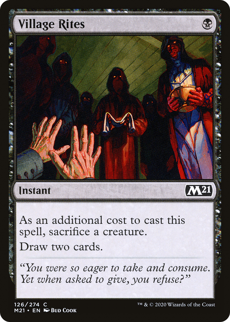 Village Rites (126) Foil - Core Set 2021