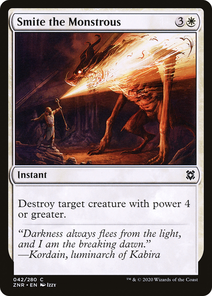 Smite the Monstrous (042) Foil - Zendikar Rising