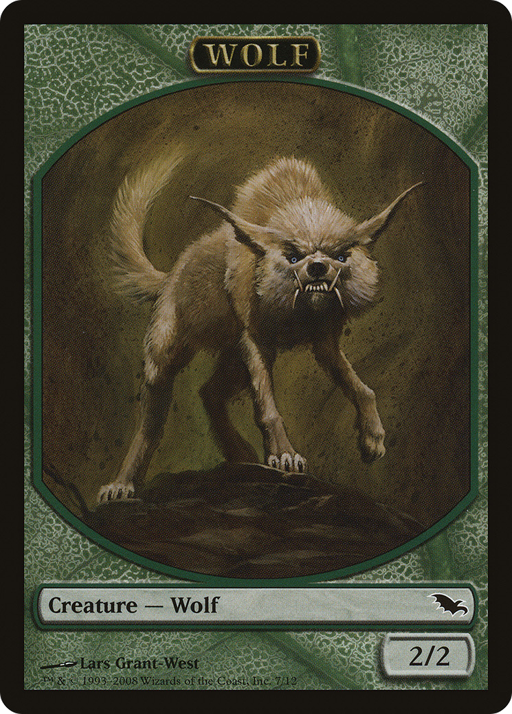 Wolf Token (007) - Shadowmoor Tokens