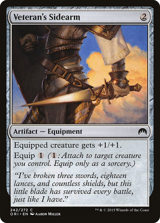 Veteran's Sidearm [Magic Origins] Foil