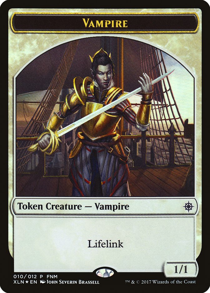 Vampire // Treasure Double-Sided Token [Friday Night Magic 2017] | Silver Goblin