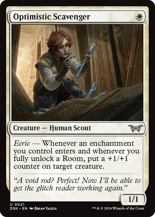 Optimistic Scavenger (0021) [Duskmourn: House of Horror] Foil