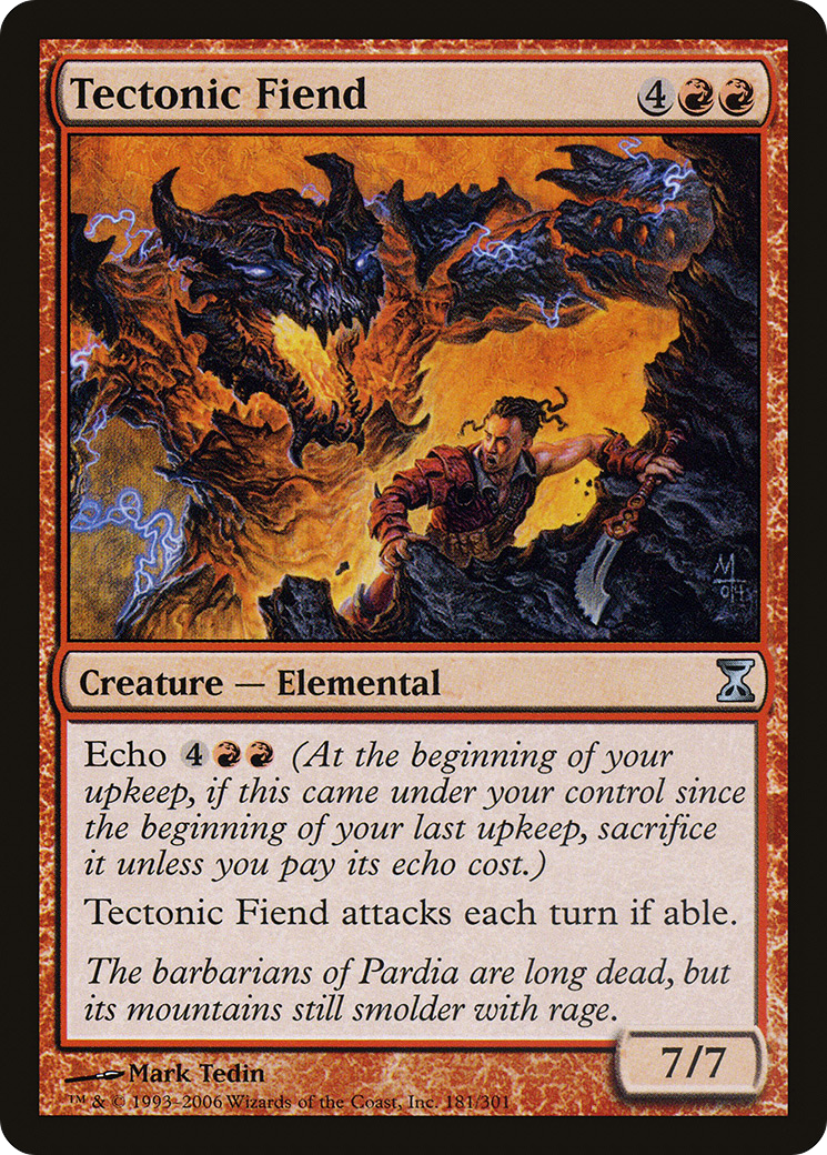 Tectonic Fiend (181) Foil - Time Spiral