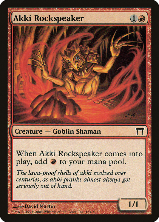 Akki Rockspeaker [Champions of Kamigawa] Foil