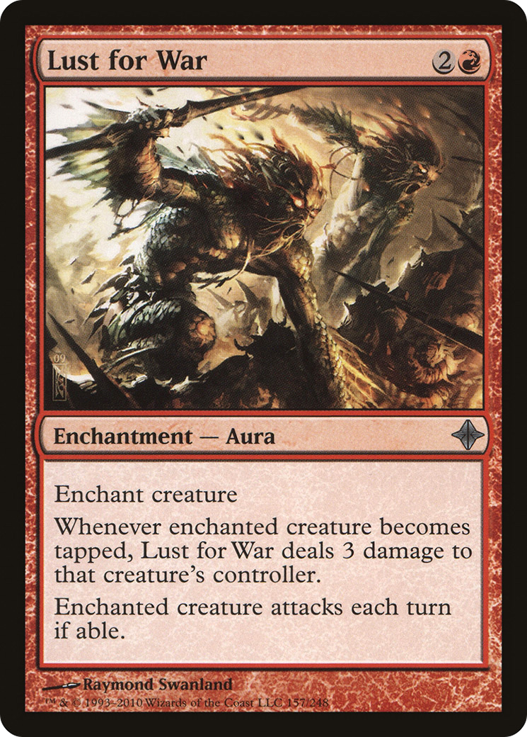 Lust for War (157) Foil - Rise of the Eldrazi