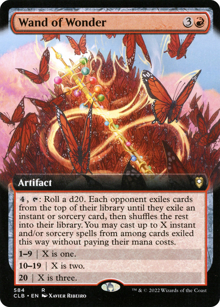 Wand of Wonder (Extended Art) [Commander Legends: Battle for Baldur's Gate] Foil