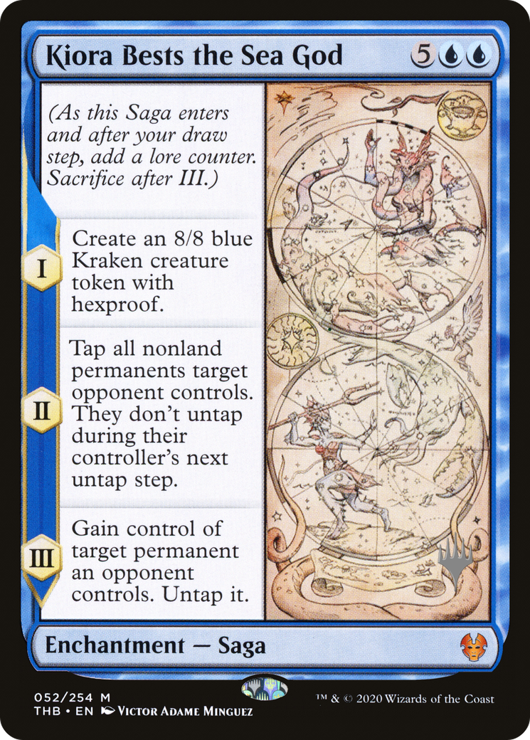Kiora Bests the Sea God (052) Foil - Theros Beyond Death Promos