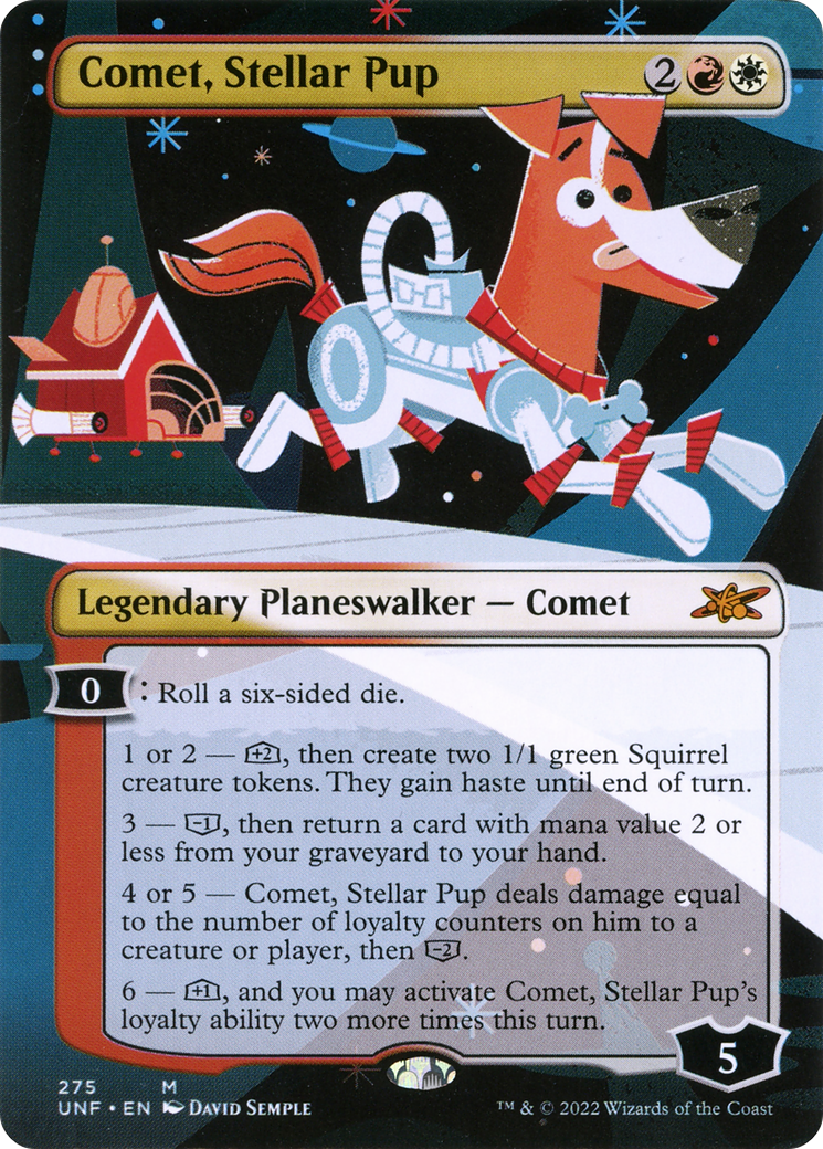 Comet, Stellar Pup (Showcase) (275) Foil - Unfinity