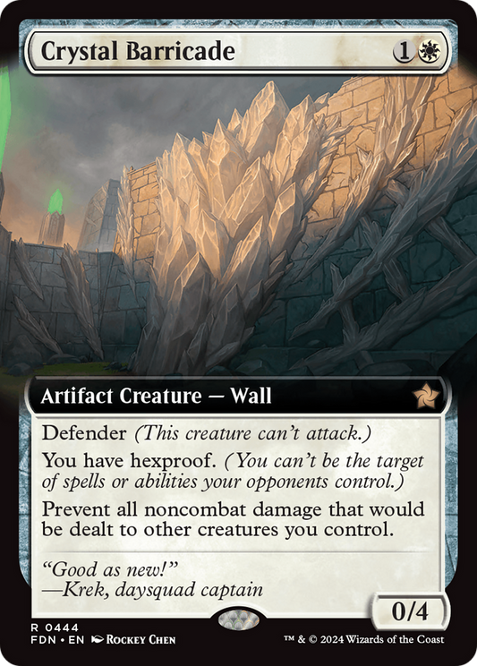Crystal Barricade (Extended Art) [Foundations] Foil