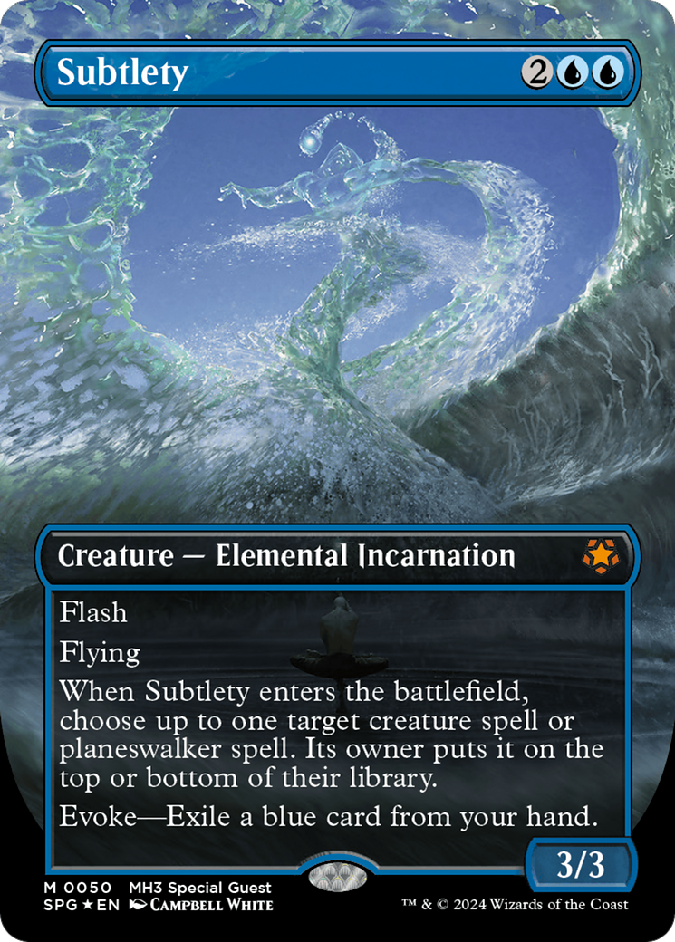 Subtlety (Borderless) (Textured Foil) (050) Foil - Special Guests