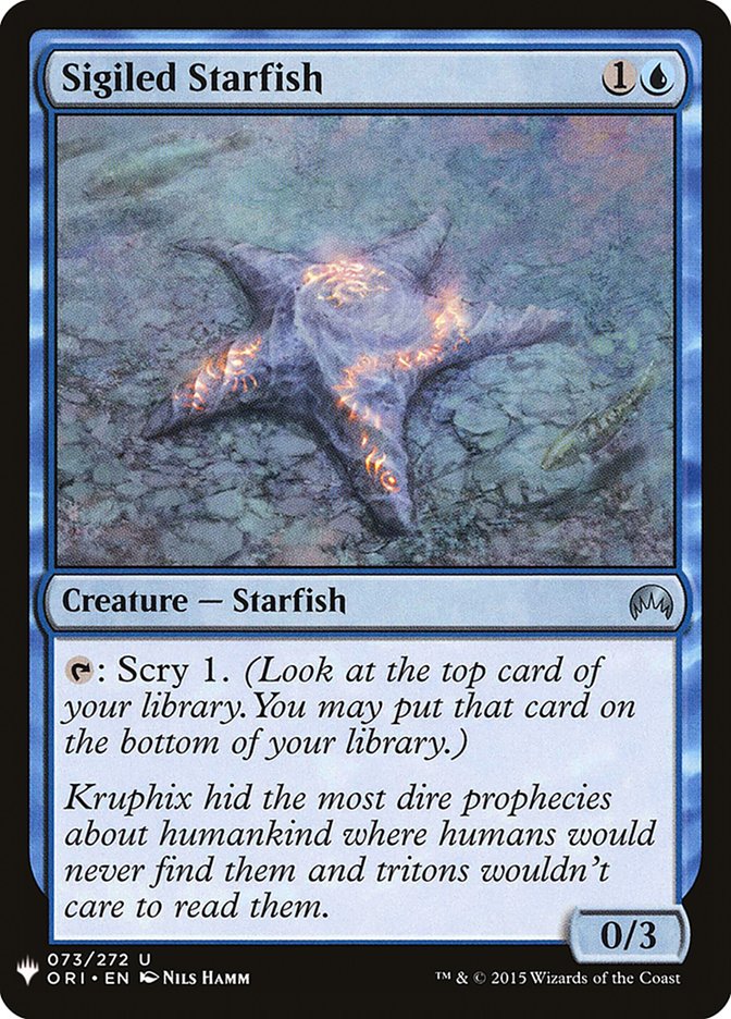 Sigiled Starfish [Mystery Booster] | Silver Goblin