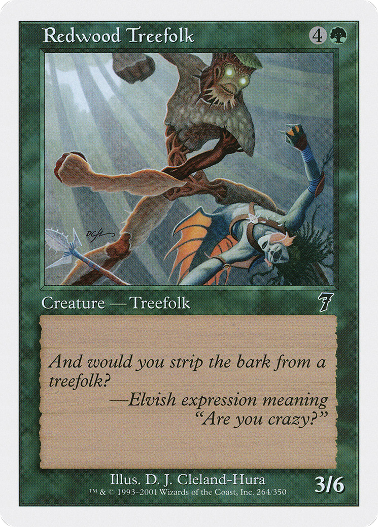 Redwood Treefolk (264) Foil - Seventh Edition