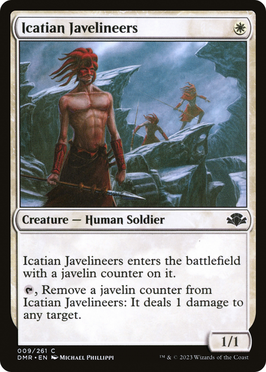 Icatian Javelineers [Dominaria Remastered] Foil