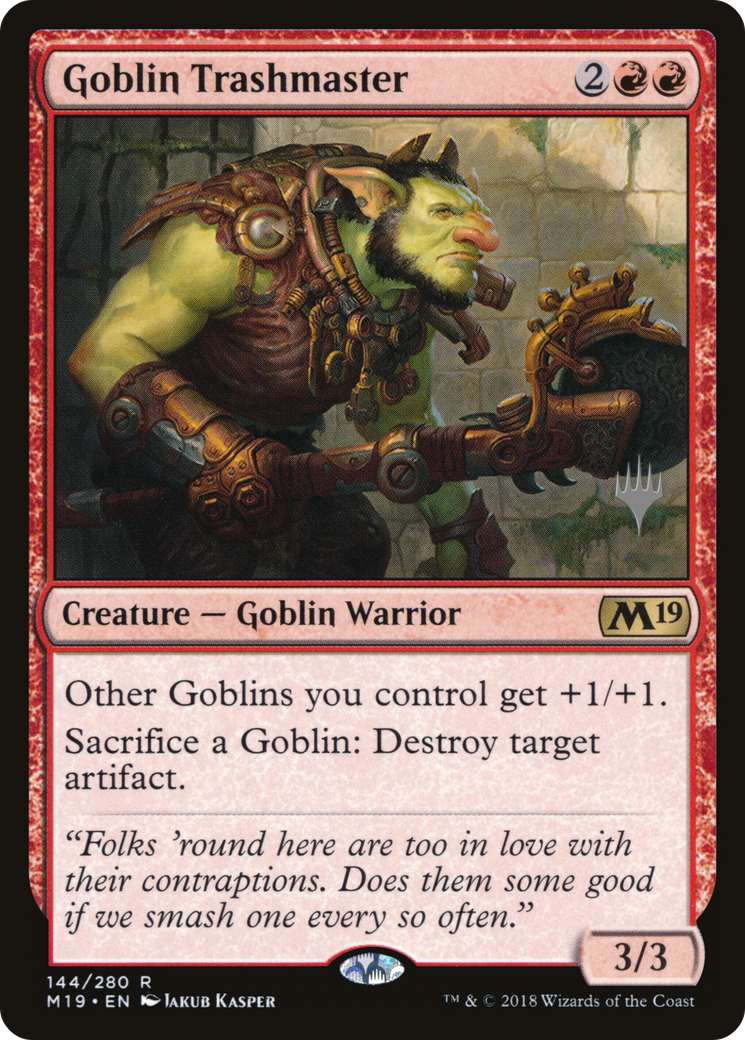 Goblin Trashmaster (Promo Pack) [Core Set 2019 Promos] | Silver Goblin