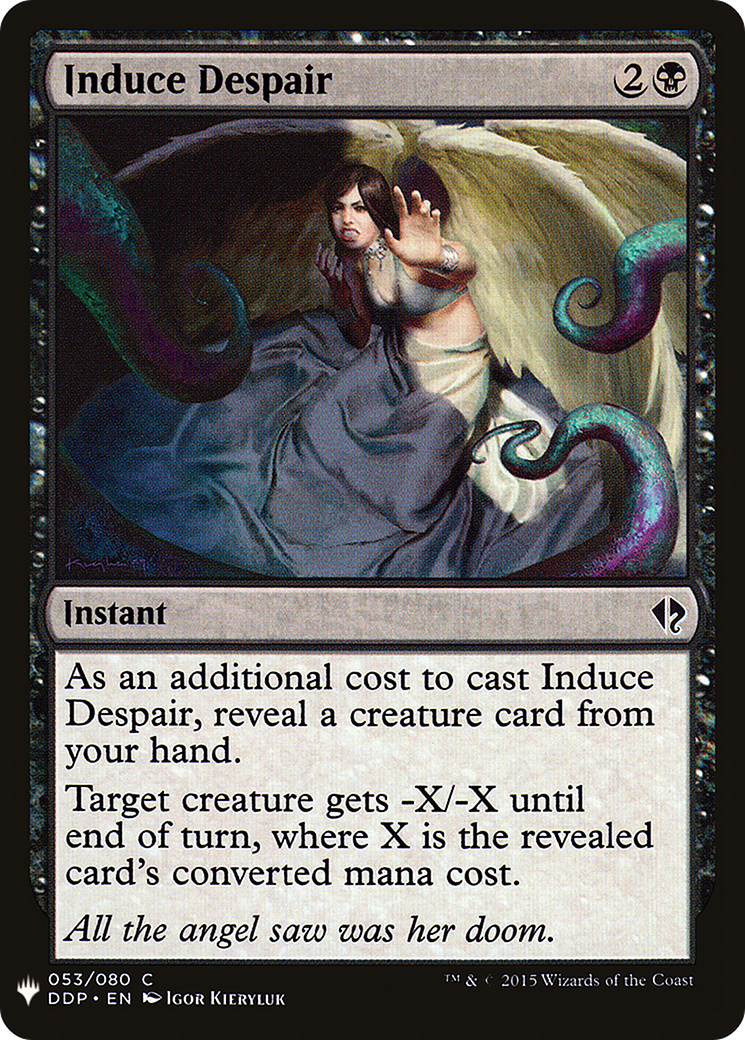 Induce Despair (DDP-53) - The List