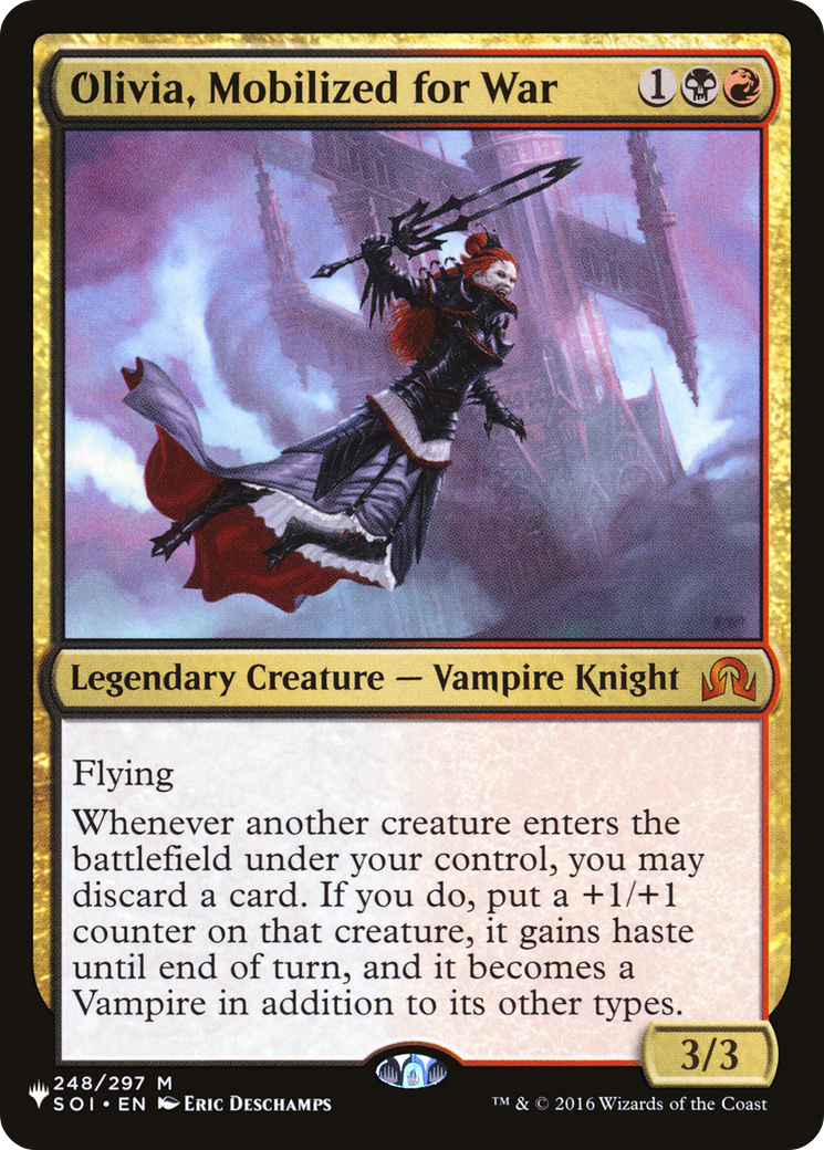 Olivia, Mobilized for War (SOI-248) - The List