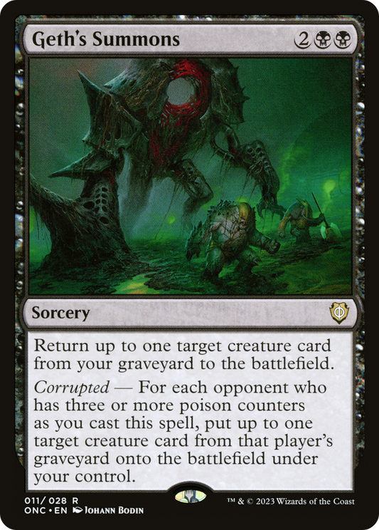 Geth's Summons (011) - Phyrexia: All Will Be One Commander