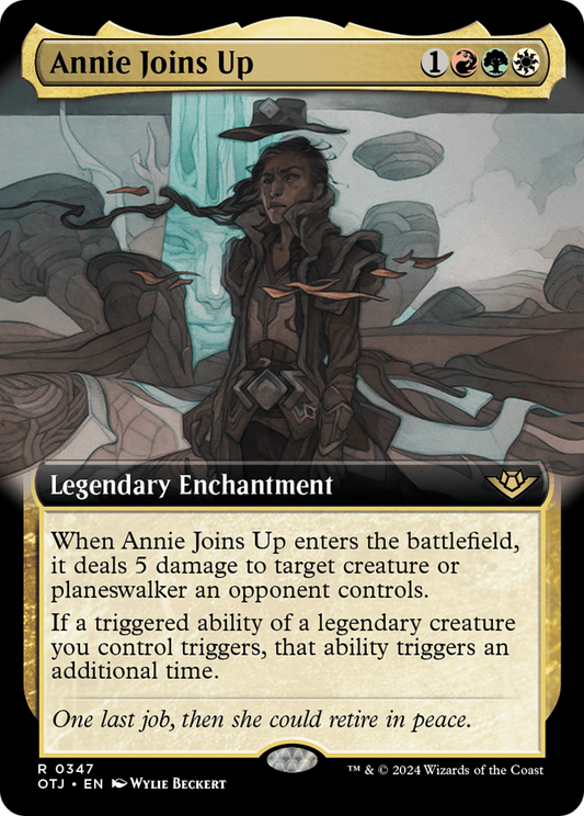 Annie Joins Up (Extended Art) (347) Foil - Outlaws of Thunder Junction