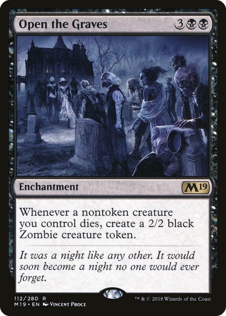 Open the Graves (112) Foil - Core Set 2019