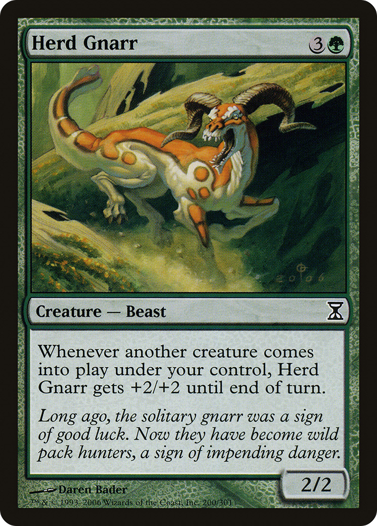 Herd Gnarr (200) Foil - Time Spiral