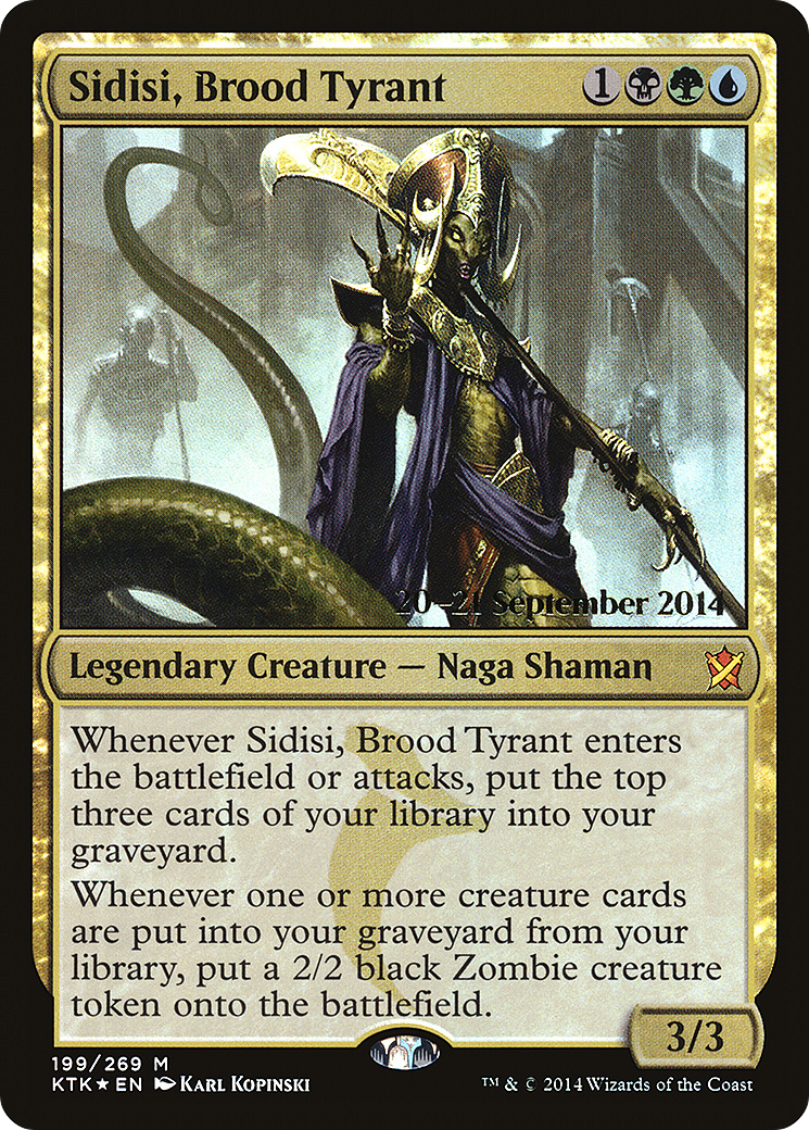 Sidisi, Brood Tyrant [Khans of Tarkir Prerelease Promos] | Silver Goblin