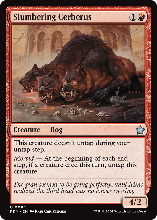 Slumbering Cerberus [Foundations] Foil