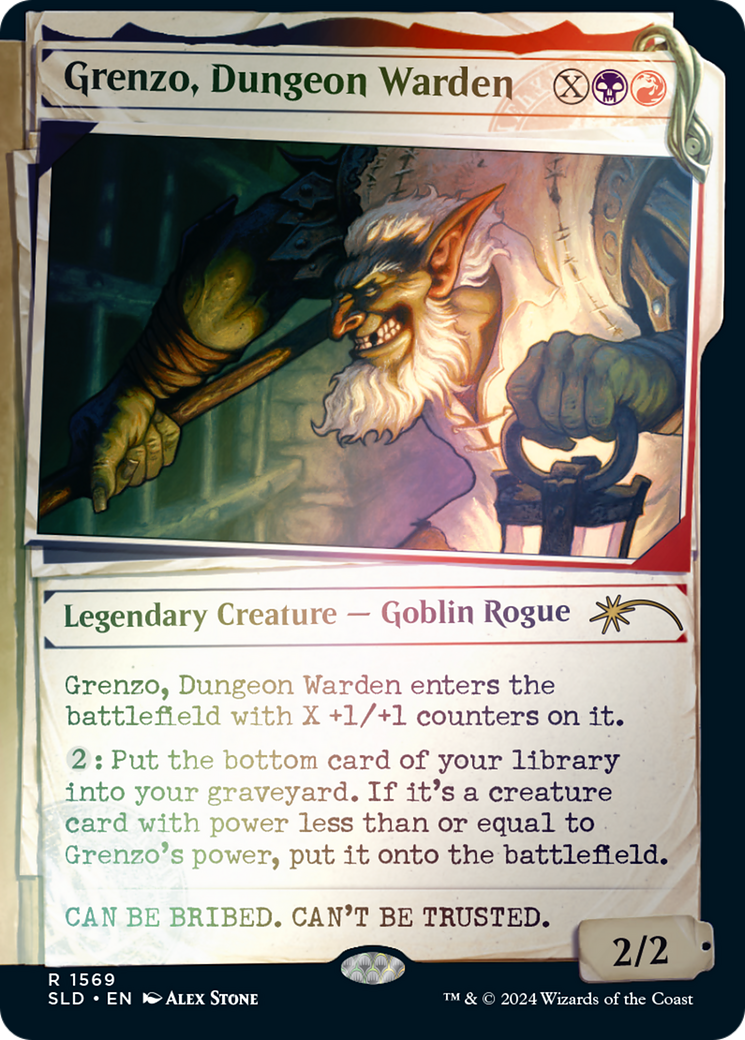 Grenzo, Dungeon Warden (Showcase) (1569) Foil - Secret Lair Drop