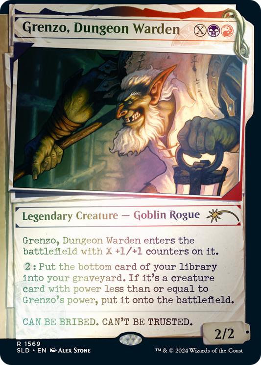 Grenzo, Dungeon Warden (Showcase) (1569) Foil - Secret Lair Drop